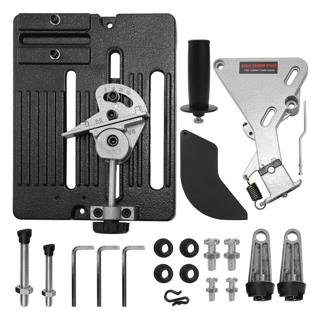 

KKMOON Multifunctional&Professional Aluminum Bracket Iron Base Cutting Machine Metalworking Hand Power Tool Angle Grinder Stand
