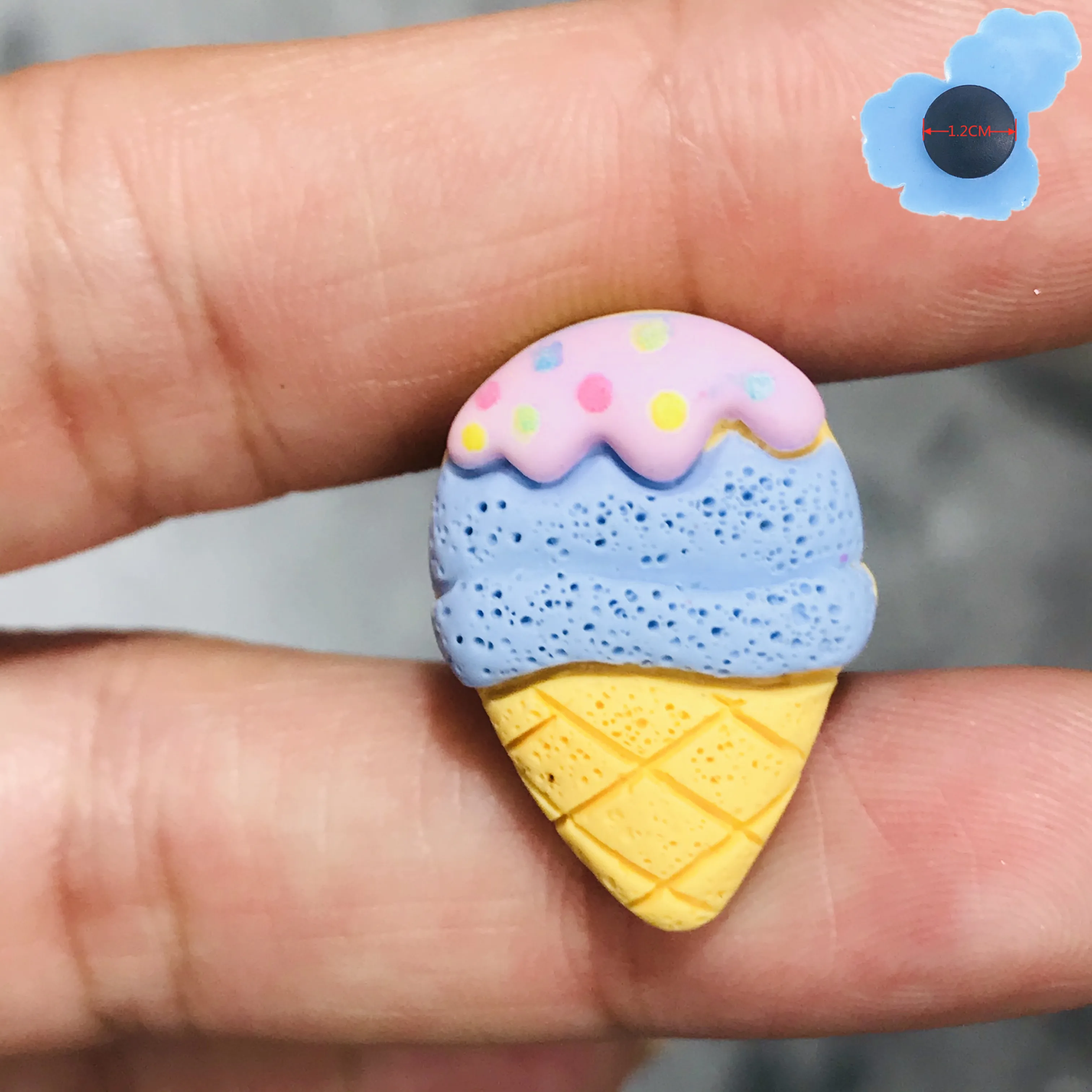 1 шт. Милые Пончики мороженое детские туфли сабо из смолы милое украшение для сада