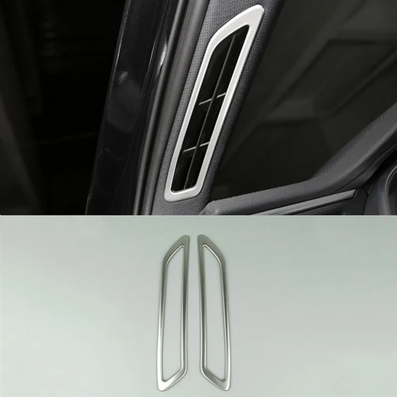 A pillar air vents Автомобильный Стайлинг приборной панели вентиляционные отверстия декоративная наклейка на рамку для Audi A6 C8 интерьерные аксессуары консоль воздушный выход крышка отделка - Название цвета: A pillar air vents
