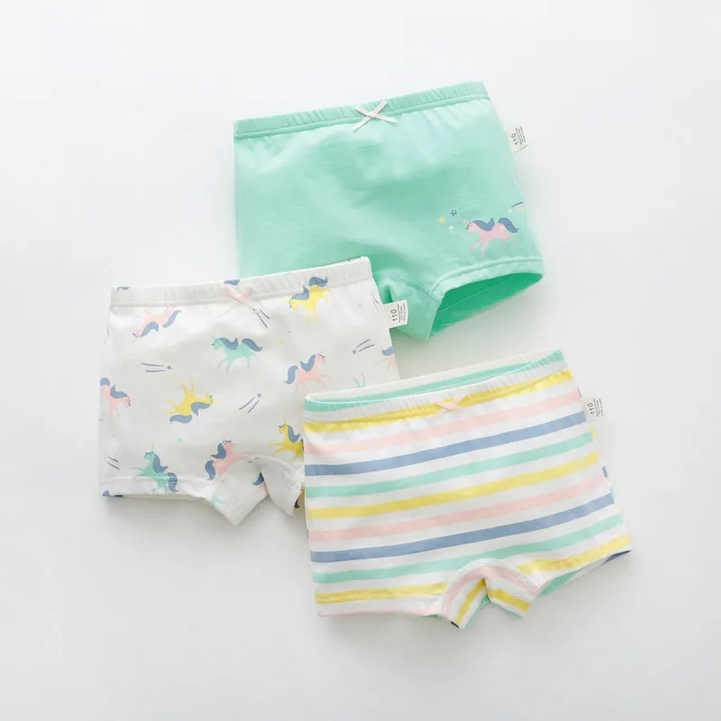 3 шт./лот нижнее белье для маленьких мальчиков и девочек детские трусы трусики в