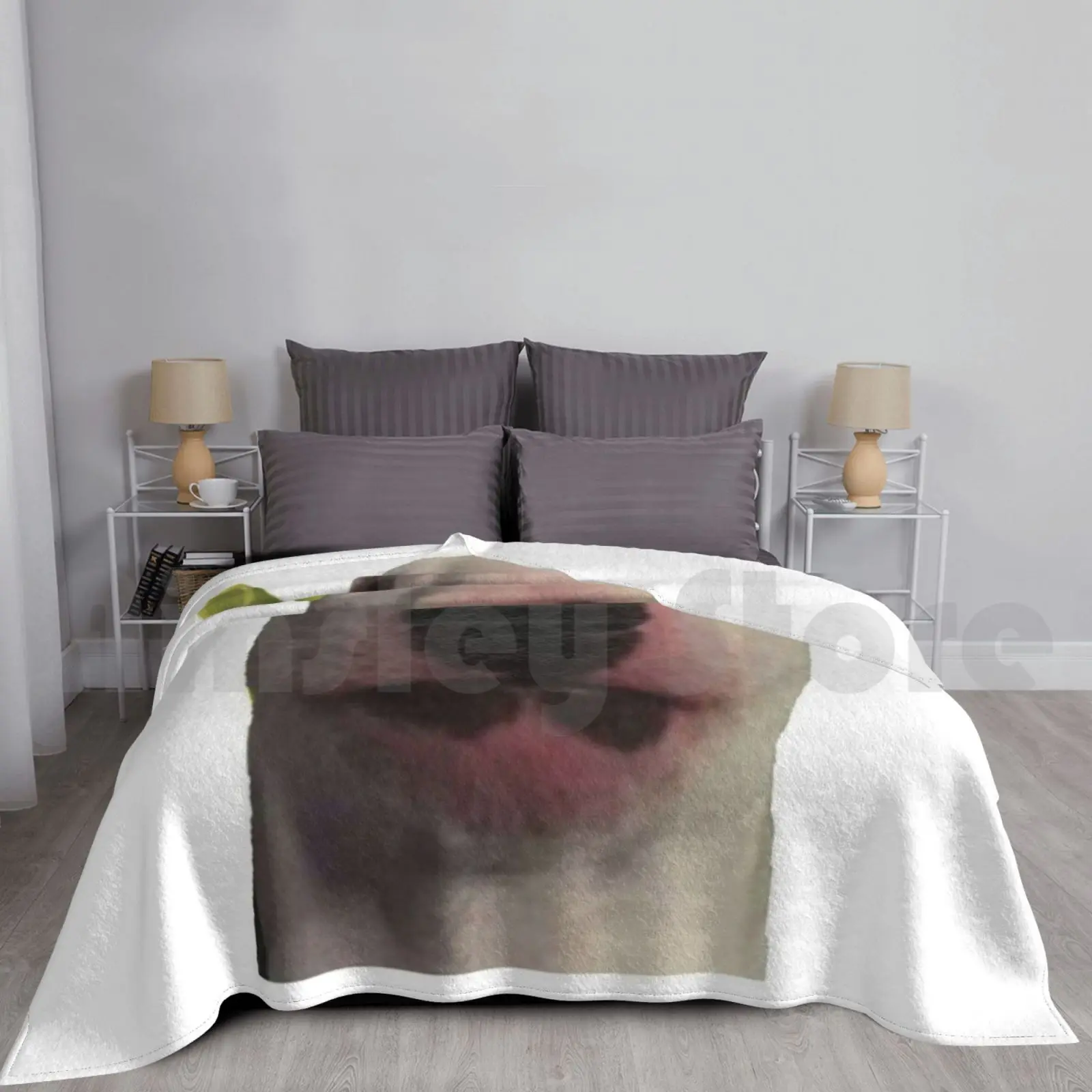 Собака с ушками Шрека одеяло Модный на заказ Уолтер Шрек собака мем палка