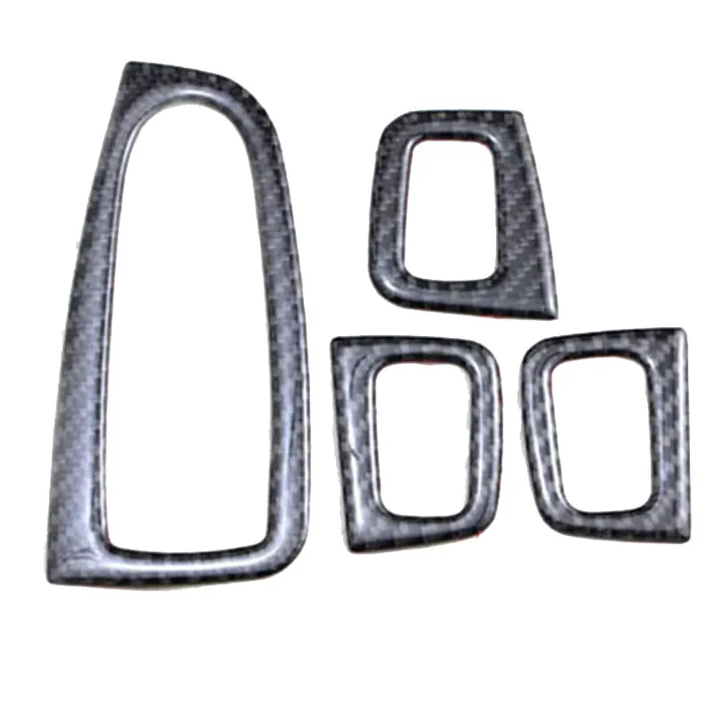

Window Control Panel Glass Lift Switch Cover Protector Trim Interior Sticker Carbon Fiber For Benz C GLC C180 C200 C260