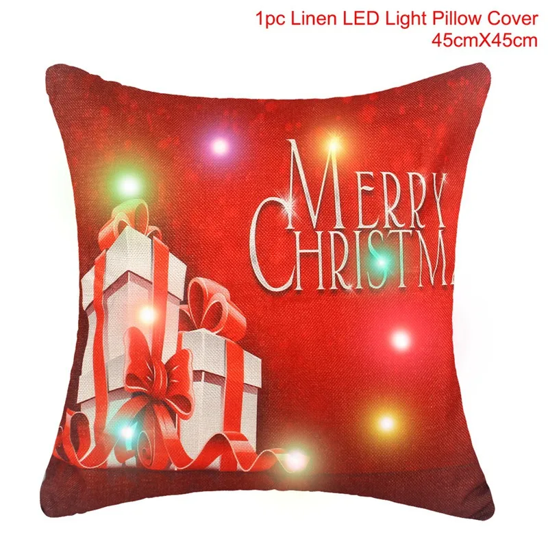 Frigg LED Chiristmas наволочка Санта Клаус наволочки Рождественские украшения для дома из