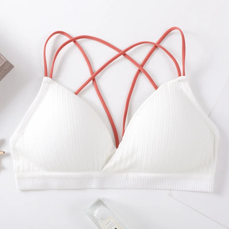 

3D Sexy Lingerie Seamless Sport Bra U Type Backless Strapless Top Bra Push Up Bralette Brassiere Women Underwear cotton strap