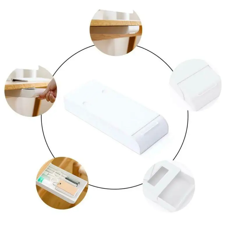 Самоклеющиеся под стол ящик Органайзер для макияжа карандаш лоток настольная