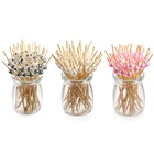 100 шт., деревянные палочки для коктейлей