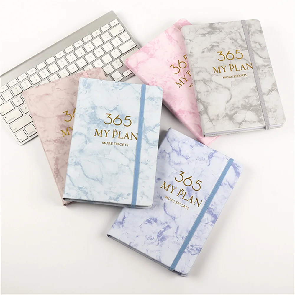 

Marble Pattern A5 2022 Schedule Notebook Office 365 Days Management Plan Calendar Notepad Stationery Planner School Agenda Book