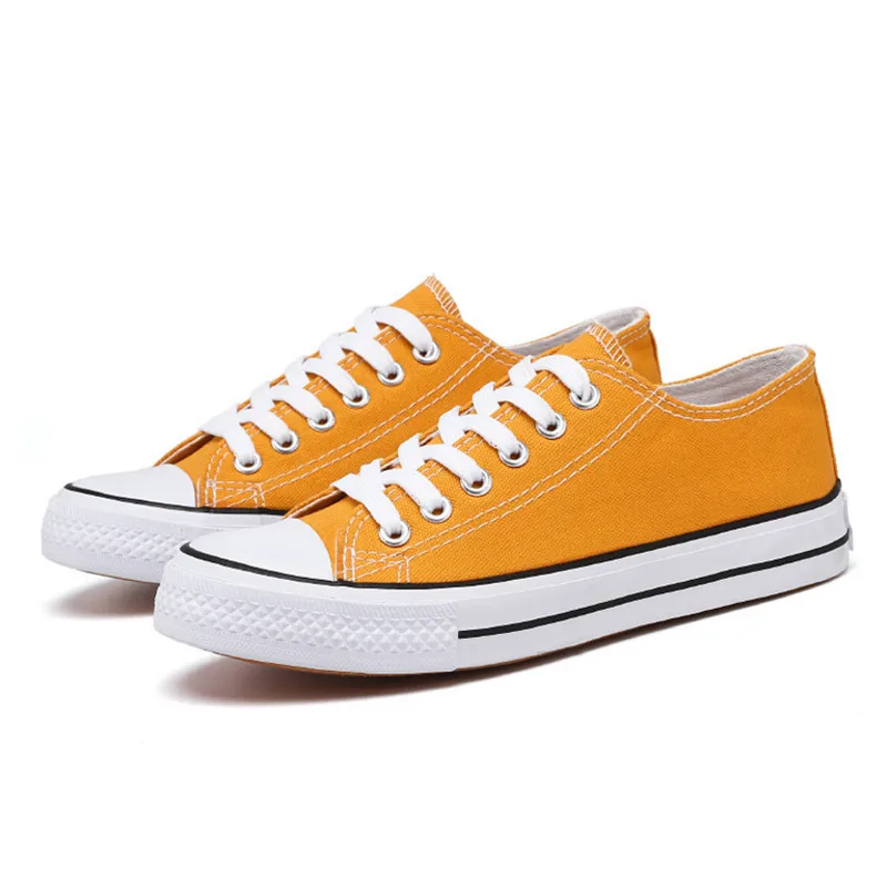 

Sneakers Canvas Vulcanize Shoes Woman Fashion Shoes Men Trainers Women Ladies Yellow Red Shoe Tenis Feminino Zapatos Mujer