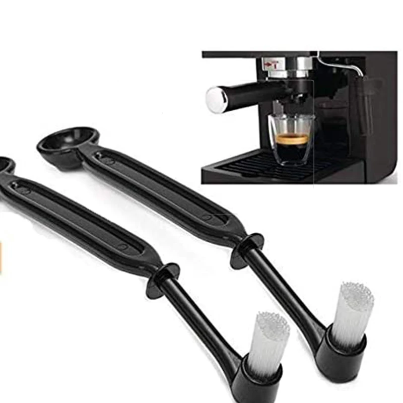 

Coffee Machine Cleaning Brush Home Dust Brush Plastic Handle Keyboards Brush Cleaner Tools Coffee Grime Cleaning Brush