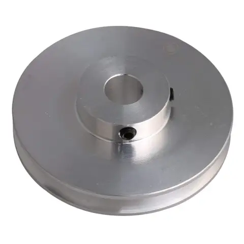 Полиуретановые круглые ремни 58x16 мм из серебристого алюминиевого сплава с одним пазом и фиксированным отверстием для вала двигателя 3-5 мм