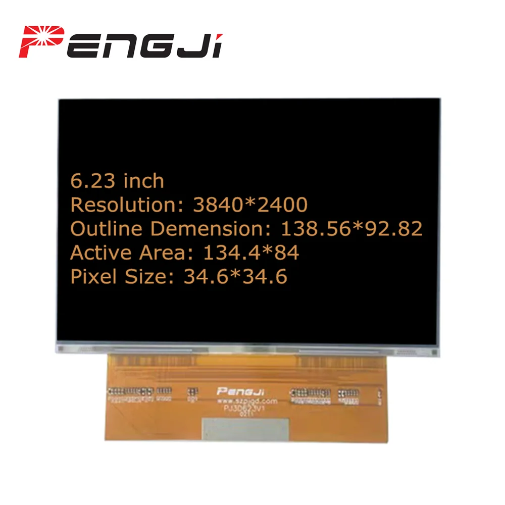 6.23 Inch 4k Mono LCD Screen with Resolution 3840*2400 LCD Screen For 3D printer