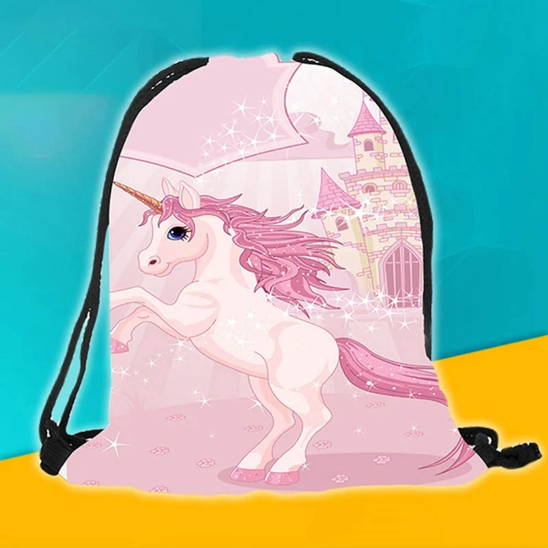 Новинка 2018 милые детские спортивные сумки с рисунком единорога для плавания
