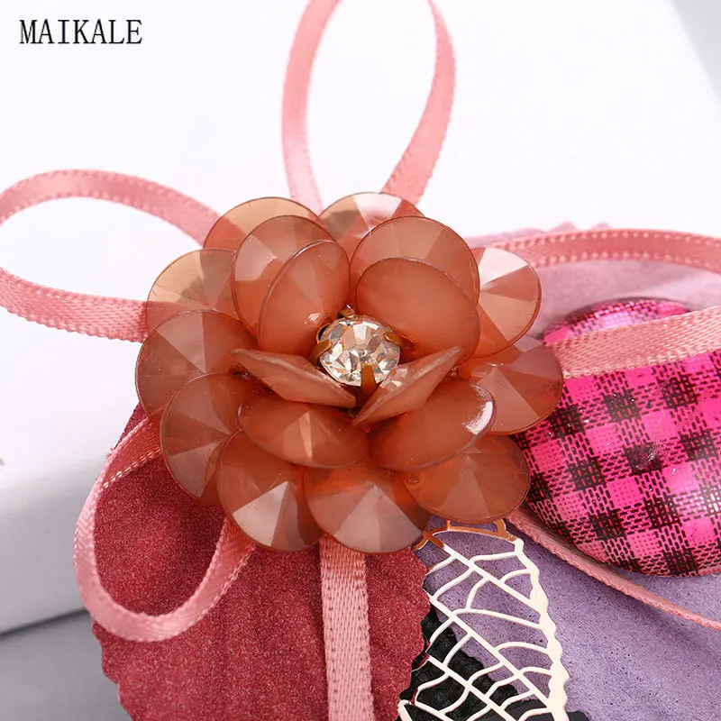 Женская акриловая брошь MAIKALE Корейская в виде цветка буньерка шаль для девочек |