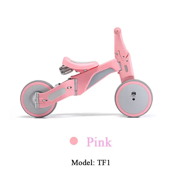 Pink Xiaomi Youpin TF1 деформируемый двухрежимный велосипед для детей 18-36 месяцев контроль баланса езда на интеллект игрушки подарок - Цвет: Pink