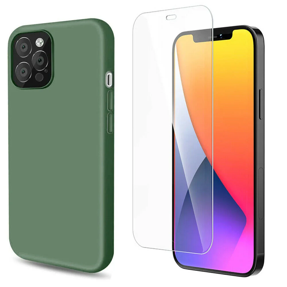 

Film Verre Tremp Ecran + Coque For iPhone 12 Mini 12 Pro Max 6/7/8/XR/11 SE 2020