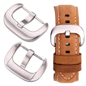 Пряжка для часов из нержавеющей стали 316l, 18 мм, 20 мм, 22 мм, 24 мм, ремешок для часов, серебристый ремешок, аксессуары для часов