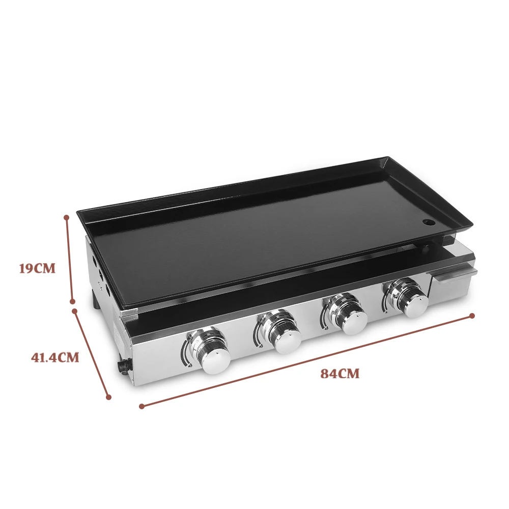 Гриль для барбекю сжиженный на природном газе с 4 горелками тяжелые грили уличные