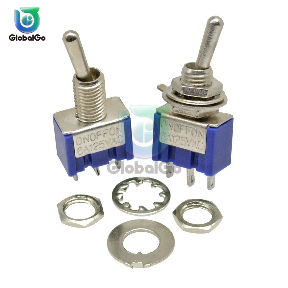 MTS-103 Mini автоматический переключатель 3Pin ON-OFF-ON 13*8MM 125V/5A 250V/2A 125V/6A 250V/3A 1/4 Inch