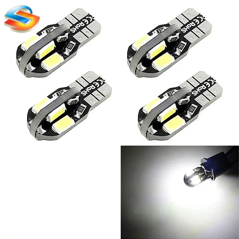 10 шт. светодиодные лампы T10 T15 W5W 194 SMD 5630 5730 t10 8 8smd 400 люмен 12 В|t10 smd|canbus error freeerror free |