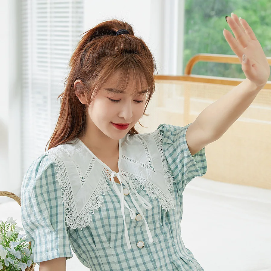 Для женщин шейный платок мужской галстук бабочка с вышивкой кружевное платье