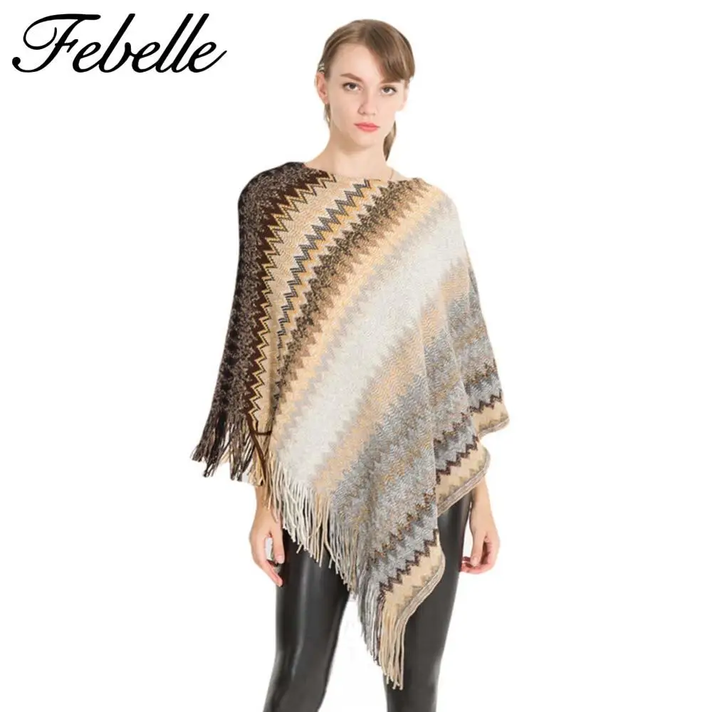 Febelle женская мода зимний кашемировый шарф шаль свободные комплекты летучая мышь