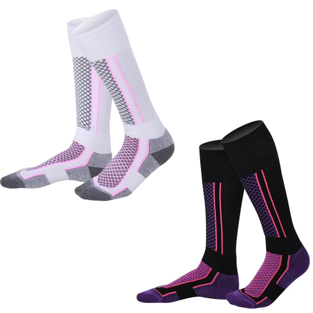 Men Women Ski Socks Wearproof Hiking Long Warm Breathable Winter Outdoors Skiing Snowboarding Thermosocks HOt Sale | Спорт и