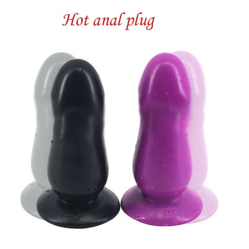 Большой фаллоимитатор с грибами Анальная пробка массажная реалистичный большой