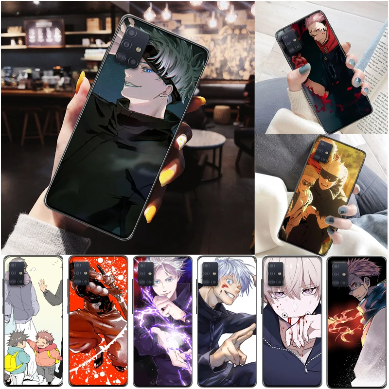 

Jujutsu Kaisen Fushiguro Megumi Satoru Gojo Yuji Itadori Sukuna Phone Case For Samsung Galaxy A51 A71 4G 5G Funda Coque Cases