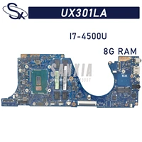 kefu ux301la laptop motherboard is suitable for asus zenbook ux301laa ux301l original motherboard with 8gb ram i7 4500u4510u