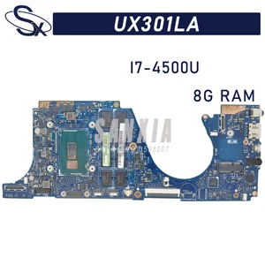 kefu ux301la laptop motherboard is suitable for asus zenbook ux301laa ux301l original motherboard with 8gb ram i7 4500u4510u free global shipping