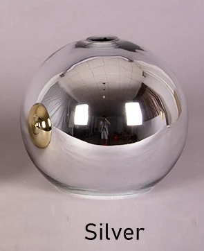 Silver Color Glass Обновленная кухня Остров подвесной светильник современный зеркальный стеклянный шариковая Подвесная лампа Лофт декорация зала подвеска Золотой серебристый блеск - Цвет корпуса: Silver Color Glass