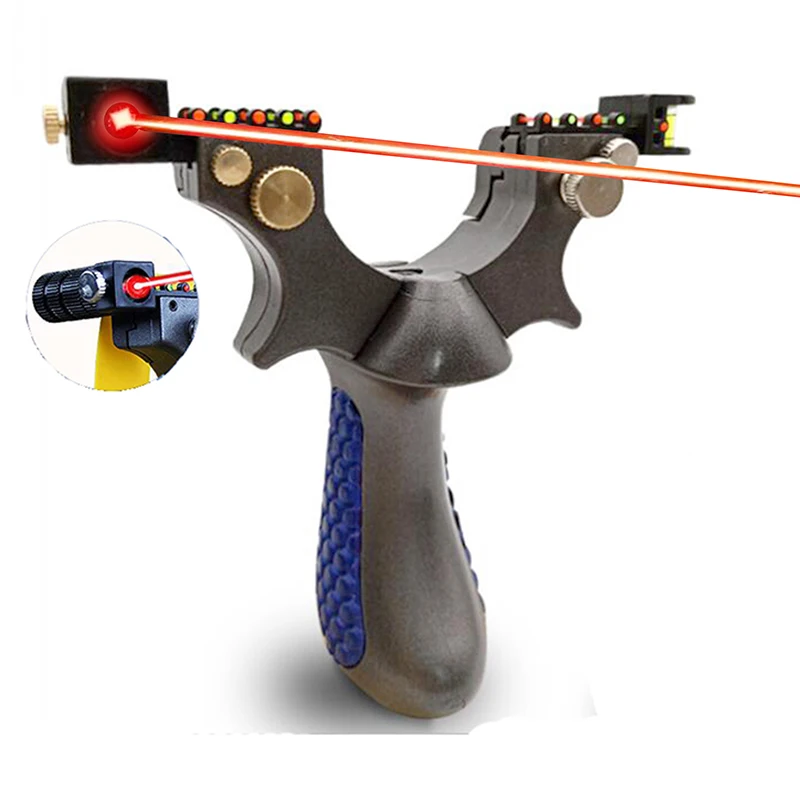 Лазерный прицел Рогатка смолы катапульта большой Мощность c резиновой лентой