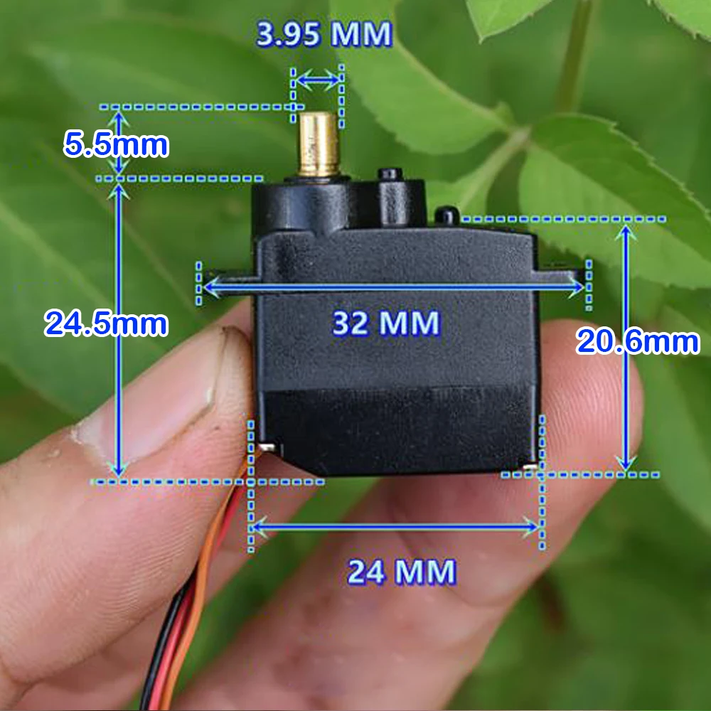 DC 3V 6V микро 12g металлическая Шестерни 360 градусов рулевого управления M10 мини