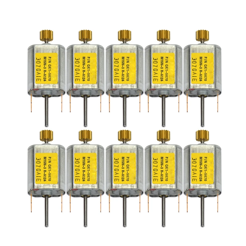 YIMAKER 10 шт. 030 DC микро мотор 12 В 13100 об/мин углеродная щетка медная зубчатая Двухосная