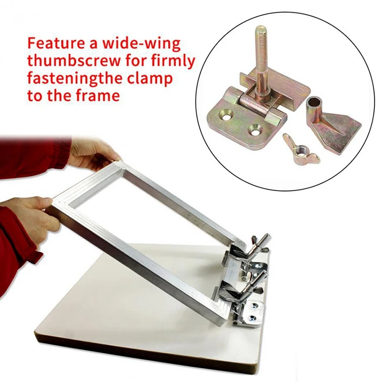 Hot Sale 2 Pcs/Set Butterfly Hinge Clamp Silk Screen Printing Metal Diy Hobby Tool | Обустройство дома