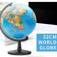 32cm world globe atlas map with swivel stand geography educational toy home office miniatures ornament gift student study tools