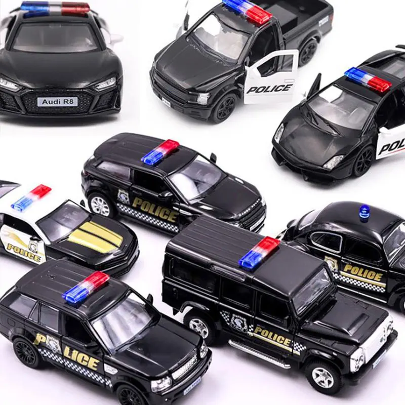 

Модель автомобиля из полицейского сплава 1:36, игрушечные машинки, обучающие игрушки для детей, подарок для мальчиков