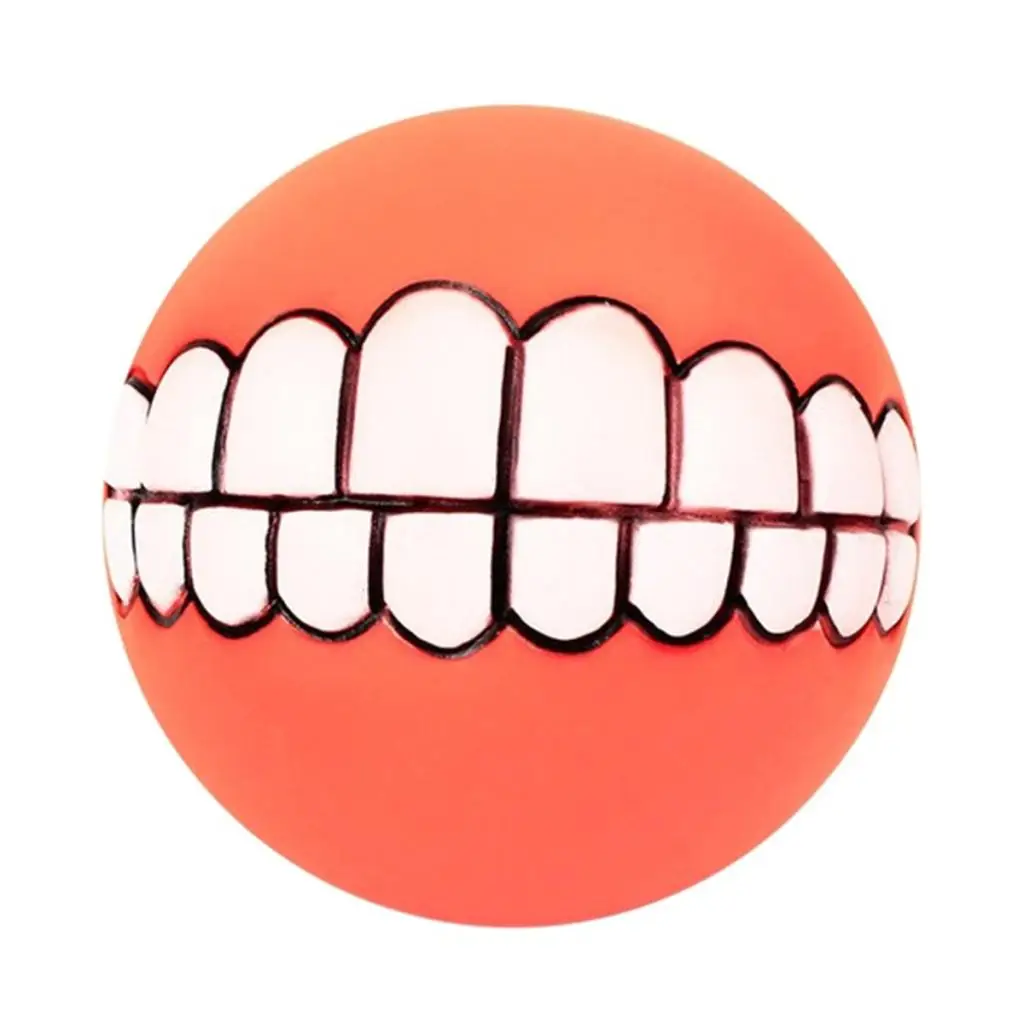 Виниловая игрушка пищалка для собаки жевать принести мяч 9 см собак