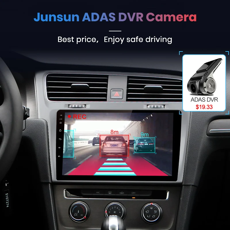 Junsun 2G+ 32G Android 8,1 4G Автомобильный Радио мультимедийный плеер для Volkswagen Golf 7 2013- навигация gps 10,1 ''Авто 2 din без dvd