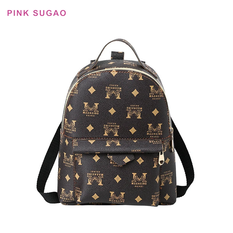 

Pink Sugao leather backpacks travel backpack fashion bookbag small backpack weekend bag outdoor women backpacks travel bag new