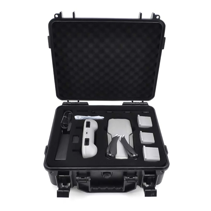 

For -DJI Mavic Air 2 Special Suitcase Carrying Case ABS Waterproof Storage Box Anti-explosion Compression and Drop Drone 40JB