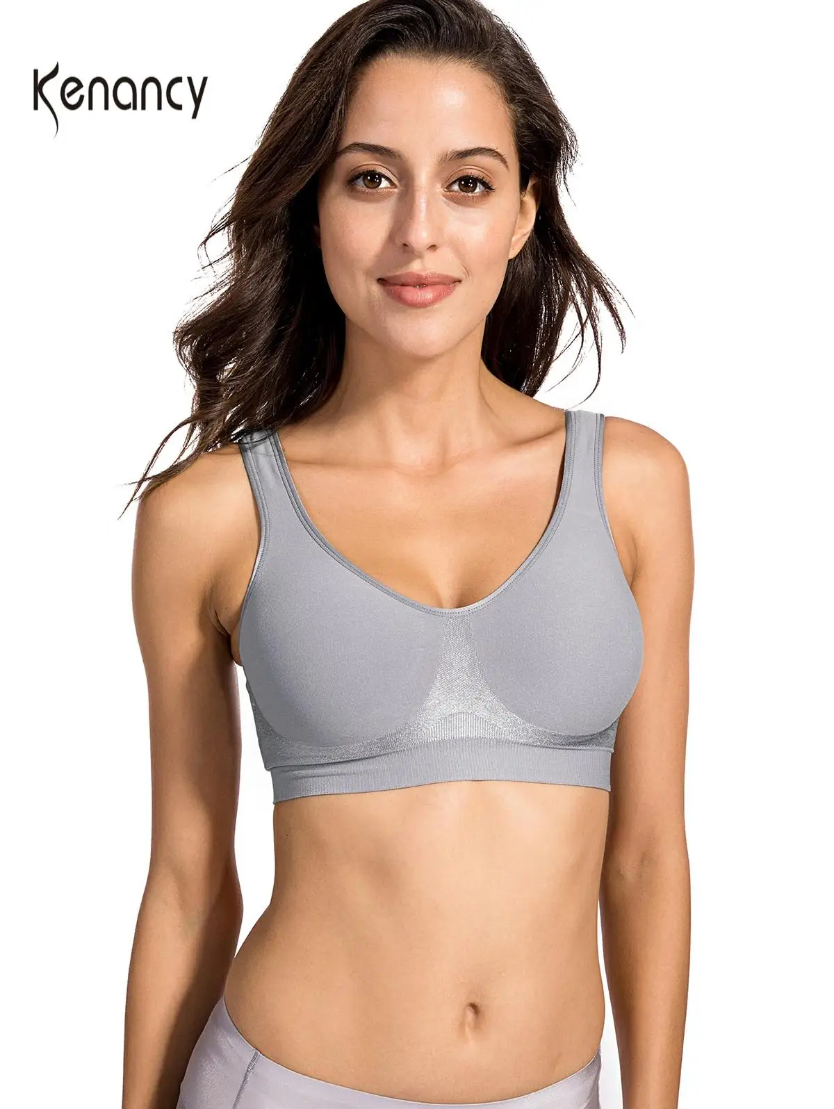 Kenancy Plain Stretchy Wire Free Bra Women Sexy Lingerie Wireless Bralette Underwear Intimates Casual Women'S Crop Tops Bras | Женская