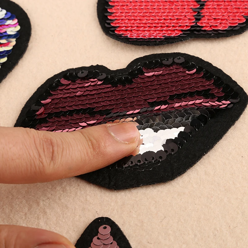 1 шт. двухсторонние нашивки с блестками для кошек одежды сделай сам полоски