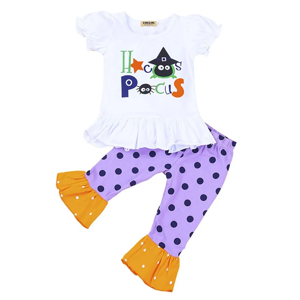 

Cute Halloween Costume For Baby Girls Clothes Set Party Baby Girls Outfit Tops Flares Legging Fashion Infant Girl Clothing Set