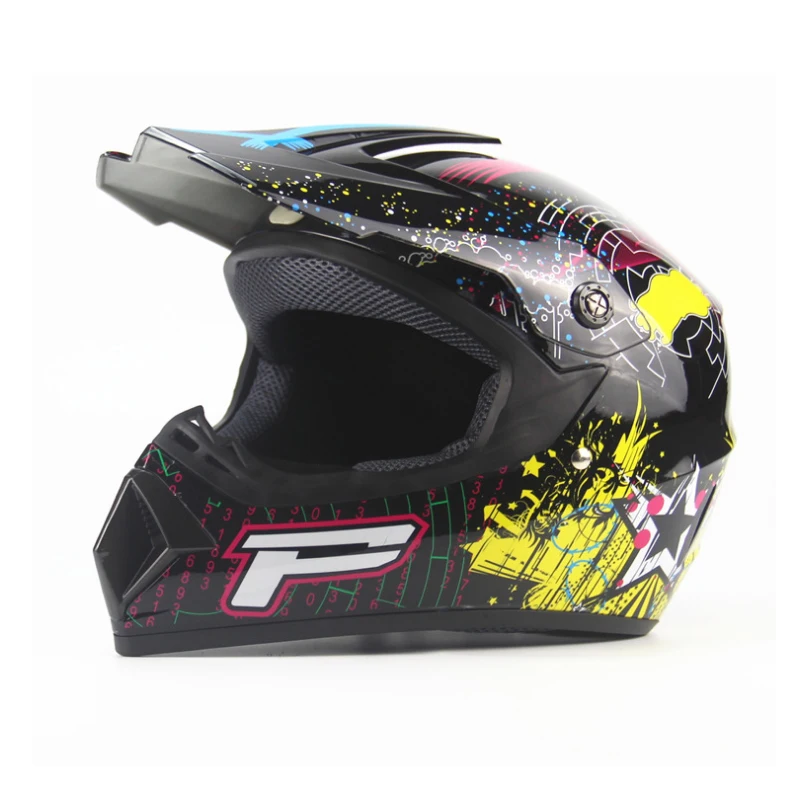 Sub black 6 Лидер продаж внедорожные шлемы горные Гонки Горный полный шлем rcycle moto cross casque capacete горные велосипедные шлемы - Цвет: Sub black 6