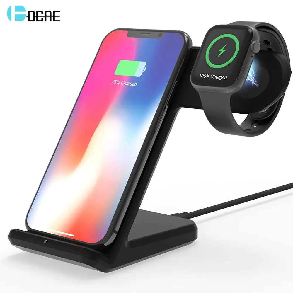 Беспроводное зарядное устройство Qi для Apple Watch 6 5 4 10 Вт док станция быстрой