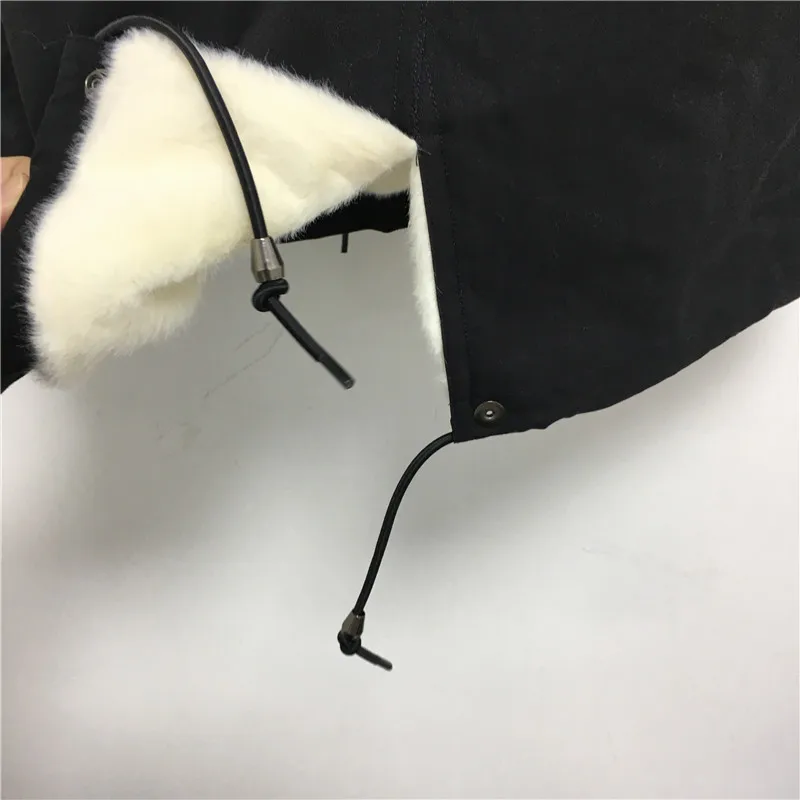 Новинка куртка из искусственного меха Черная Мужская Элегантная короткая парка