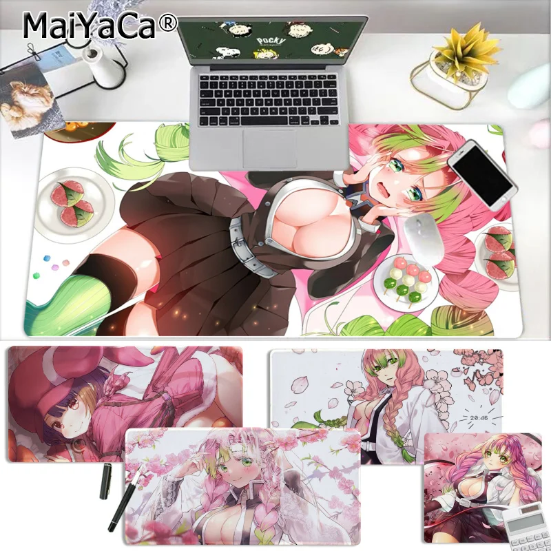 

MaiYaCa Anime Girl Anime Demon Slayer Kimetsu No Yaiba Silicone large/small Pad to Mouse Game Rubber PC Computer Gaming mousepad
