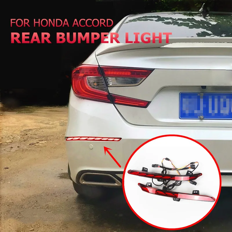 1 пара автомобиля светодиодный задний бампер противотуманный фонарь стоп сигнал