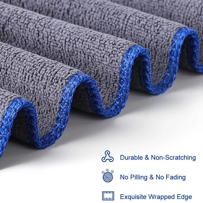 

HOT SALE 12 Microfiber Cleaning Cloths 40 x 40CM Suitable for Car, Window, Home Cleaning